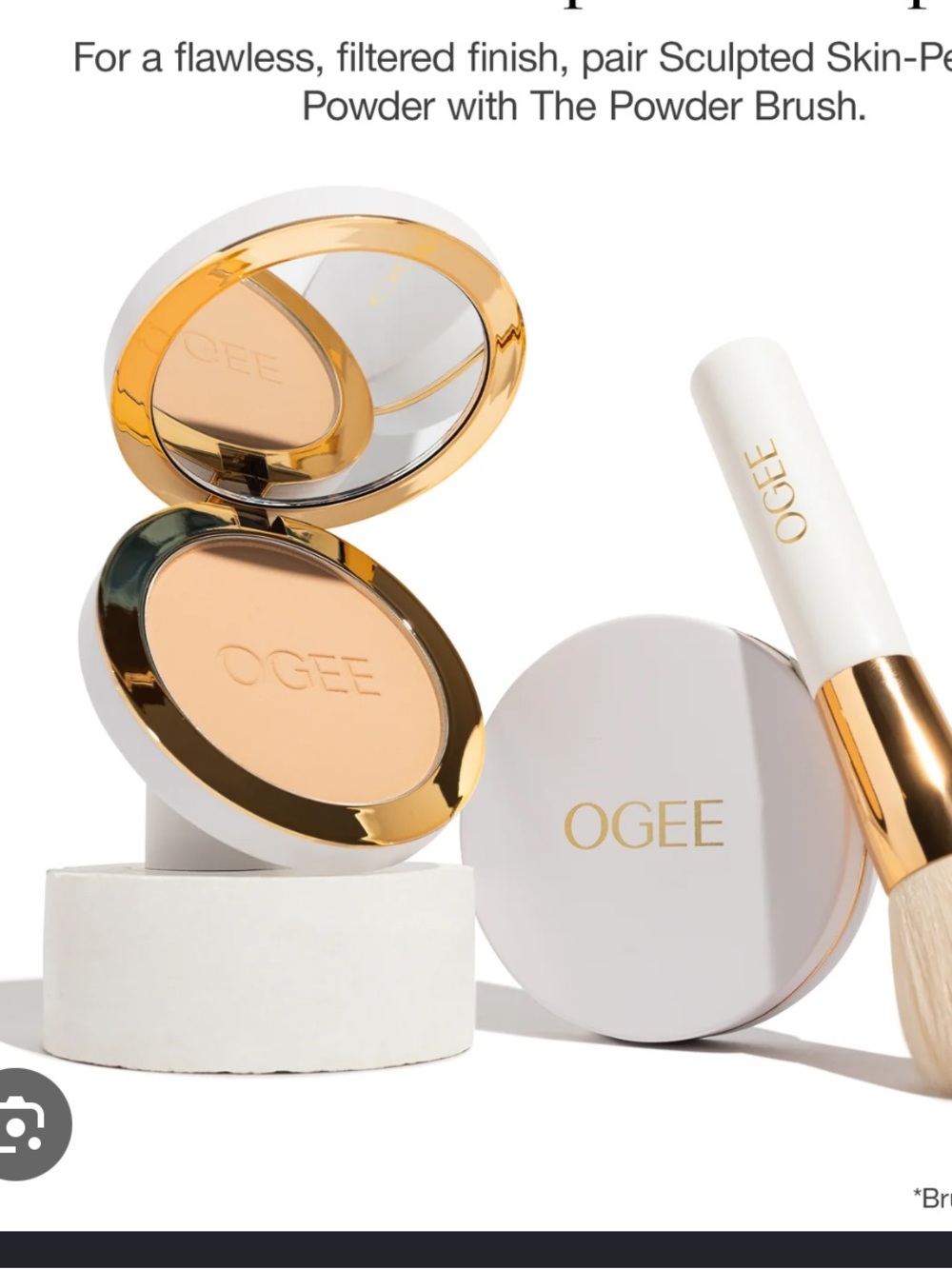 OGEE Complexion Perfecting Setting Powder new in box - stone